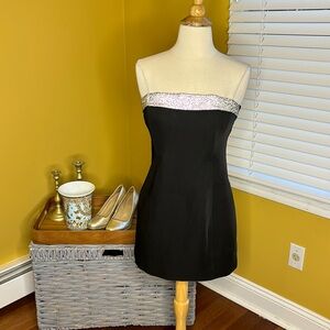 Kiya Meshki Mini Dress with Diamante Embellishment NWT